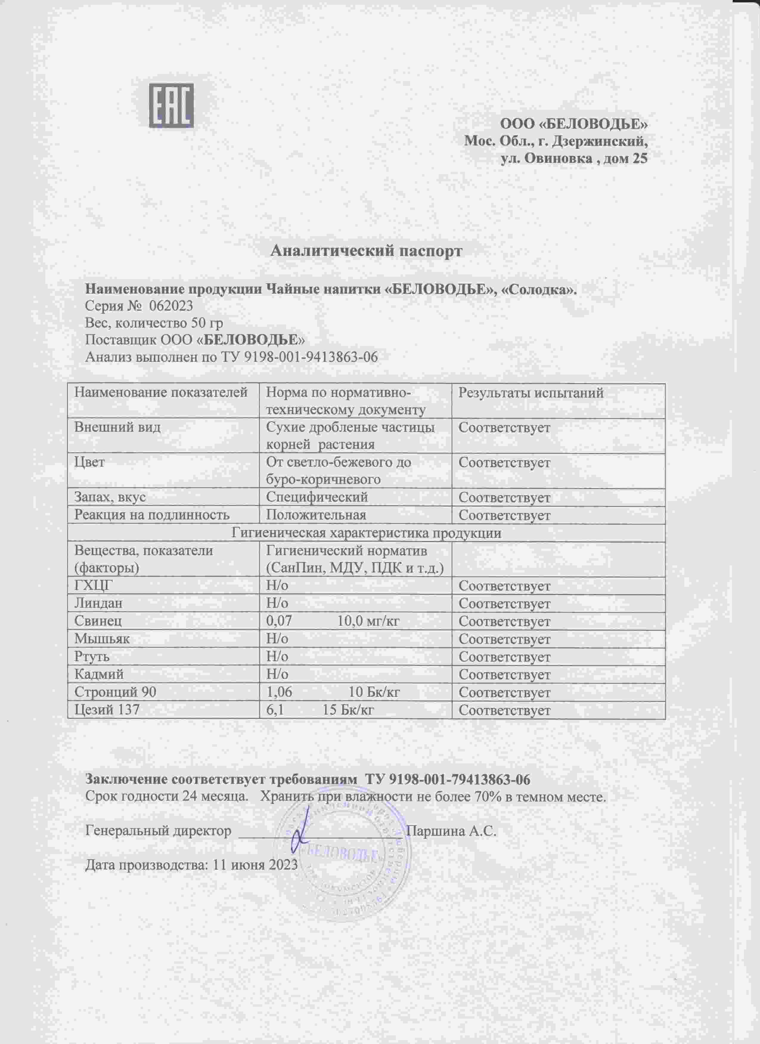 Паспорт №062023